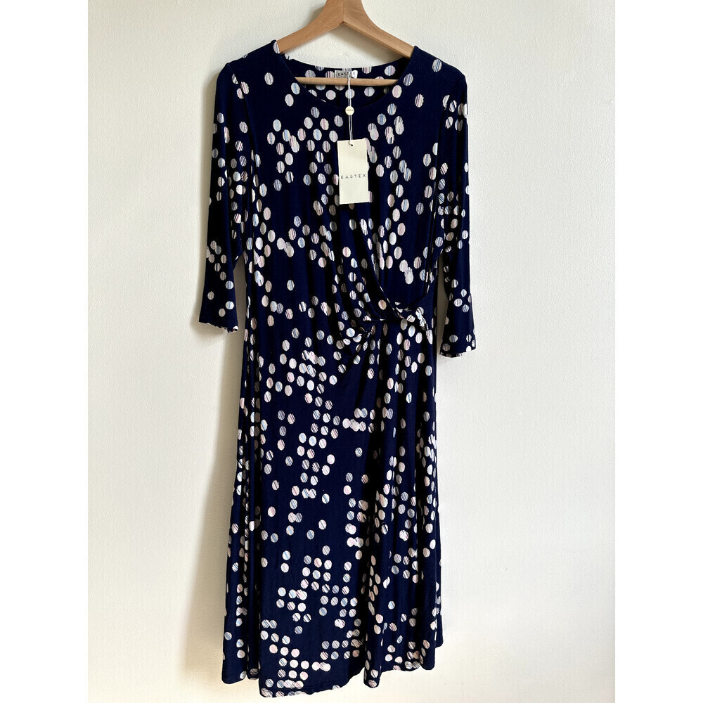 Eastex Women's Spot Print Jersey Fit-and-Flare Dress $239
